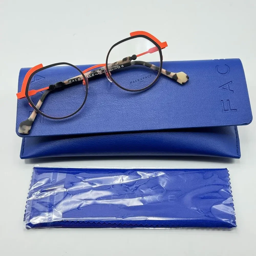 Face a Face Eyeglasses Frame Cialos 1 Col 9130 Dark Violet Geometric 47-20-144